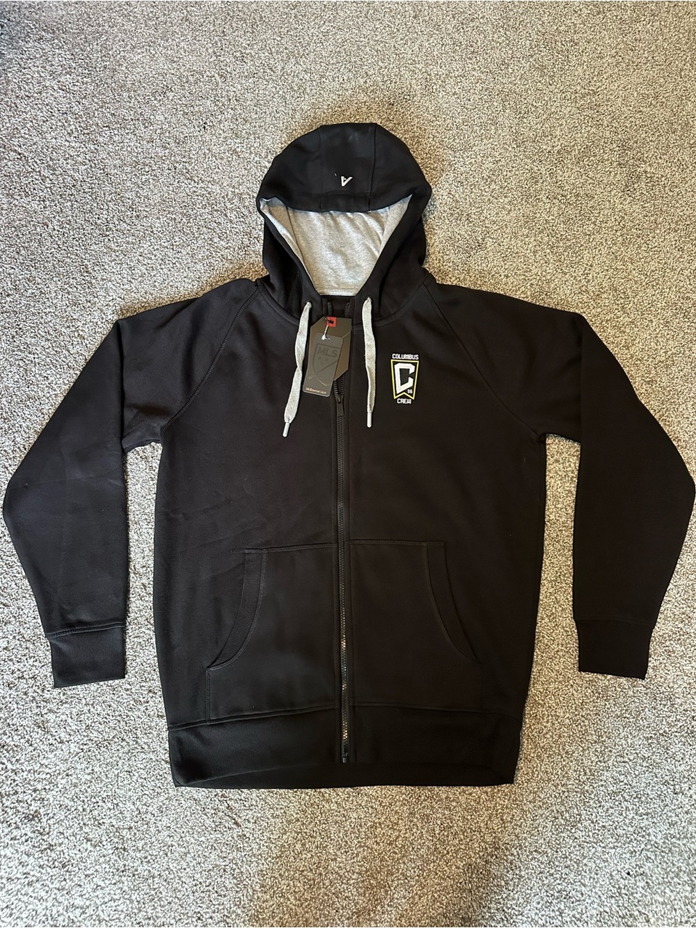 Antigua Men’s Columbus Crew Hoodie Zip-Up Sweatshirt Size Large - NWT